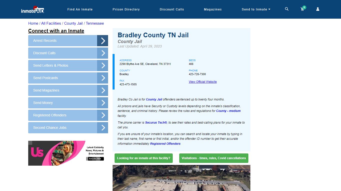 Bradley County TN Jail - Inmate Locator - Cleveland, TN