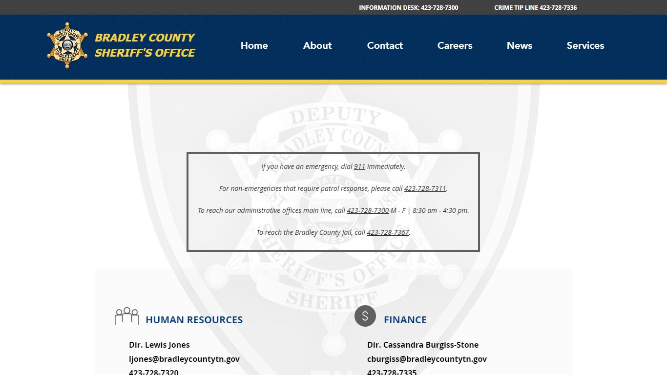 Directory | BradleyCountySheriff - BCSO